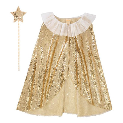 Meri Meri - Umhang gold mit Zauberstern - AURYN Shop