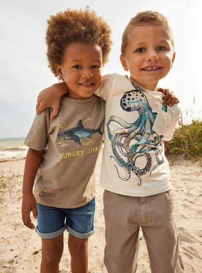 Minymo-133137-t-shirt-shark-grau