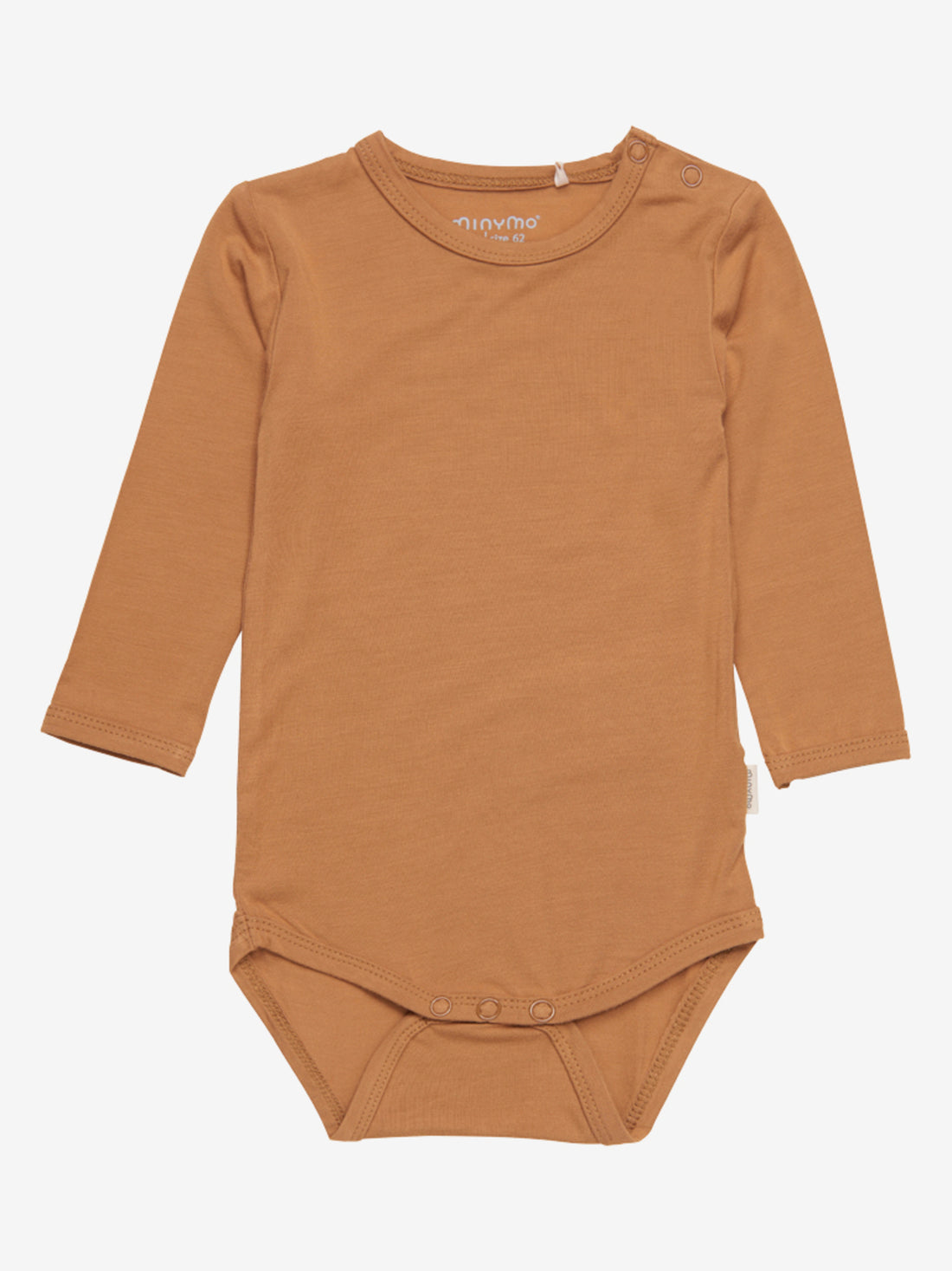 Minymo - Babybody Bambus langarm hellbraun