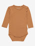 Minymo - Babybody Bambus langarm hellbraun