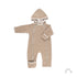 Baby Overall Wollvlies beige melange GOTS zertifiziert von Popolini