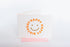Klappkarte Happy Birthday in neonorange mit Smile, handbemalt von Rike in München