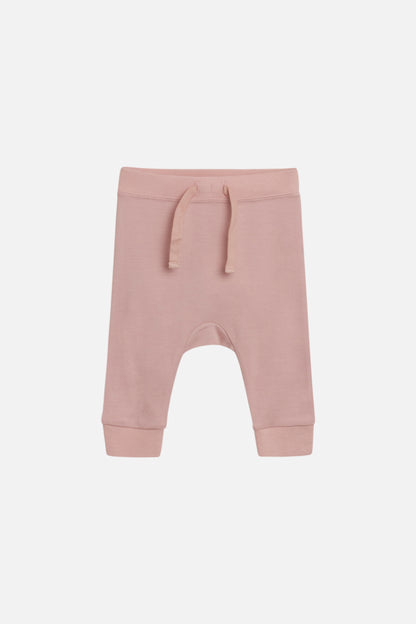 Jogginghose aus bequemem Stretch-Woll- und Bambusgewebe mit Baggy-Passform und elastischem Kordelzugbund. 