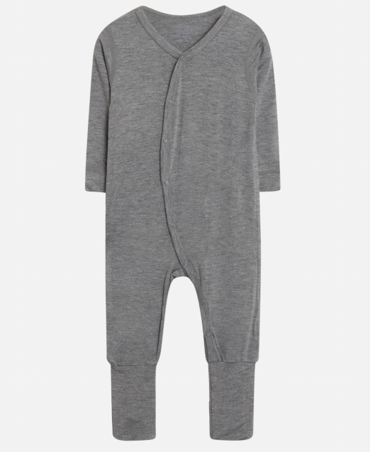 Hust &amp; Claire - Babystrampler Langarm grau - AURYN Shop