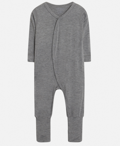 Hust &amp; Claire - Babystrampler Langarm grau - AURYN Shop